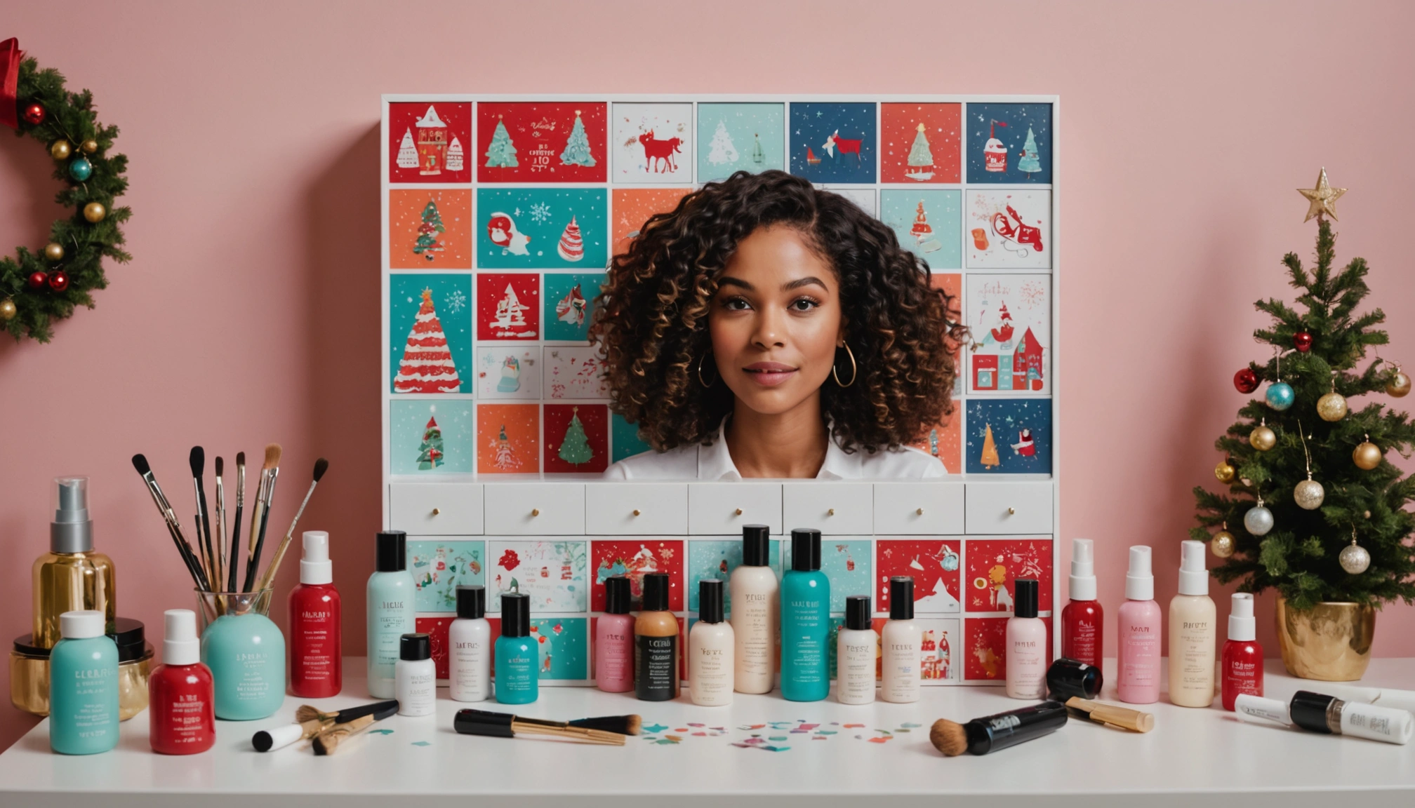 calendrier de l'avent cheveux bouclés